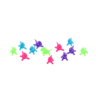 Unicorn strisciante Walkers per finestre appiccicose 12 pezzi