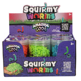 Amazing cool squirmy worms in pot 3 assorti | 12 stuks - afbeelding 1