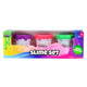 Incredibile slime fresco 3 pezzi assortiti viola, verde, rosa | 4 pezzi