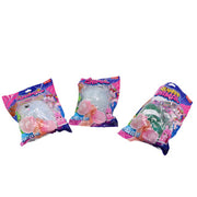 Fun knijpdier 15 cm aqua blob met glitterlint 4 assorti - afbeelding 1
