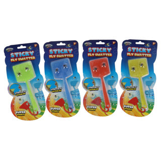 Amazing cool sticky vliegenmepper + 2 vliegen assorti | 12 stuks