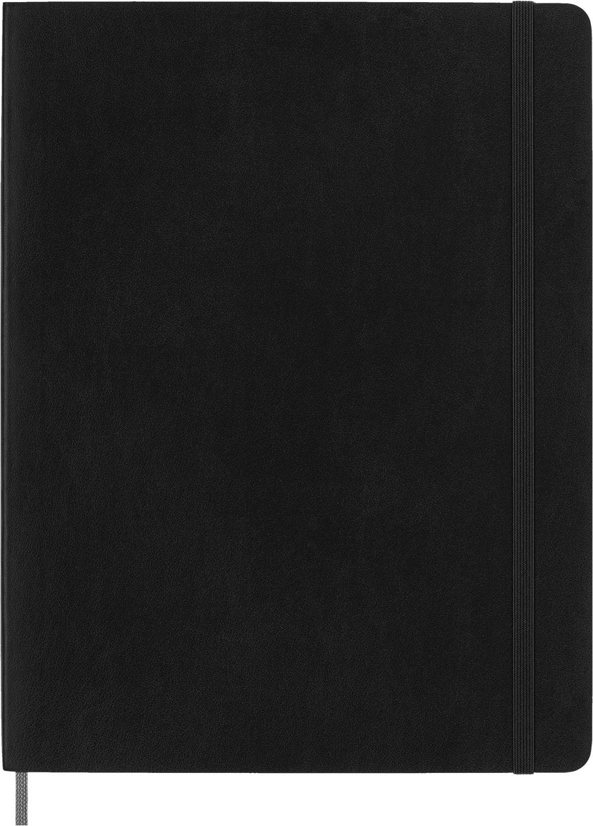 Cuaderno Moleskine - colección inteligente - xl - tapa blanda - rayas - negro