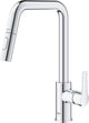 Grohe quickfix start single-lever mixer tap - pull-out - two jet types - chrome