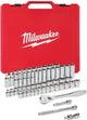 Accessori Milwaukee Set da 3 cricchetti e bussole da 8" | sistema metrico | 56 pezzi - 4932464946