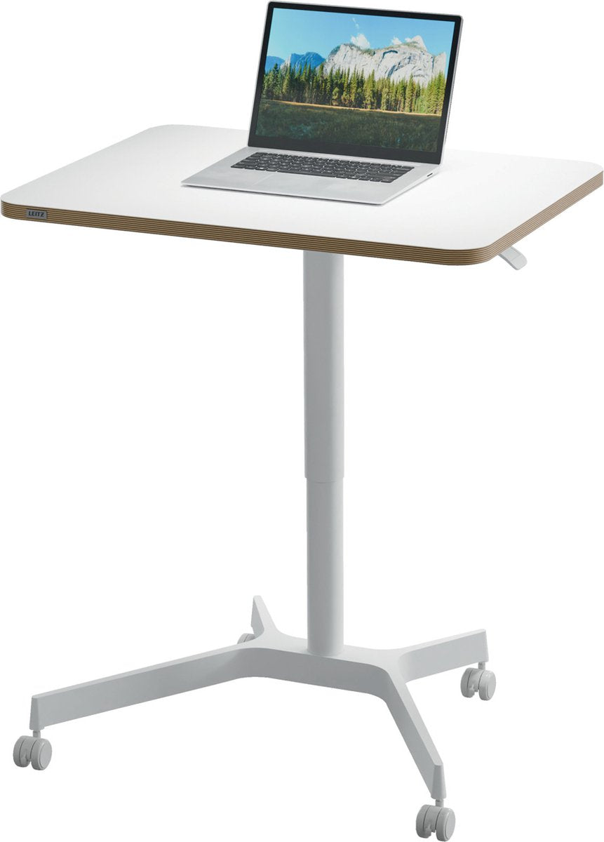 Scrivania Leitz ergo mobile sit-stand - scrivania piccola - 80 x 60 cm - bianco