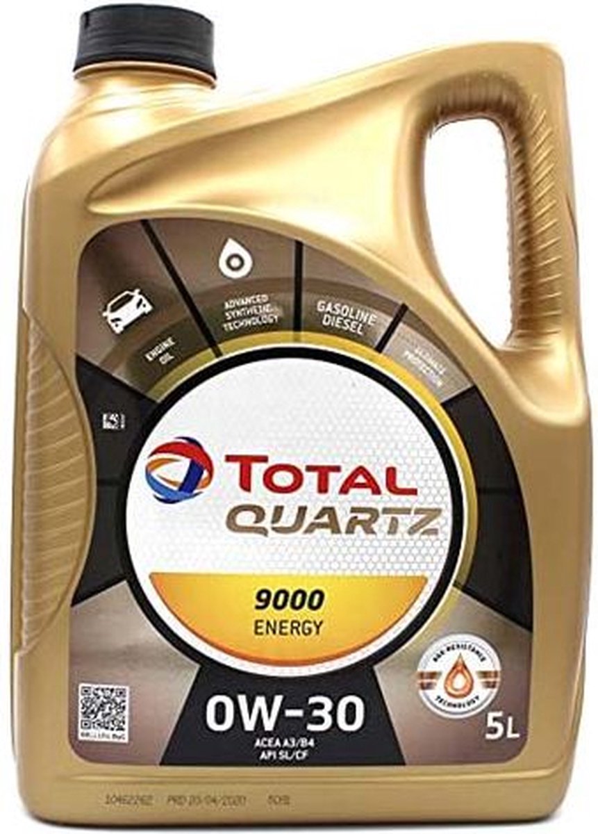Cuarzo total 9000 energía 0w30 - 5l