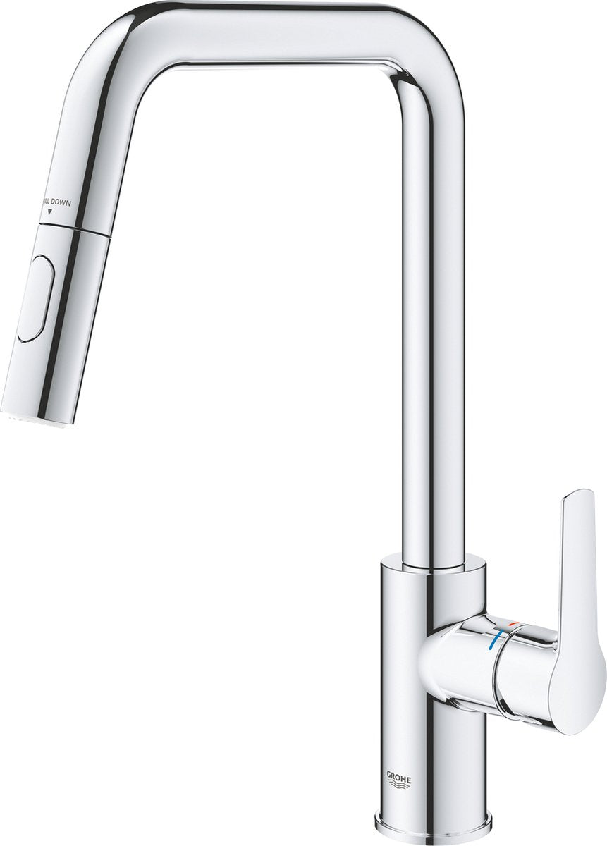 Miscelatore monocomando Grohe quickfix start - estraibile - due tipologie di getto - cromo