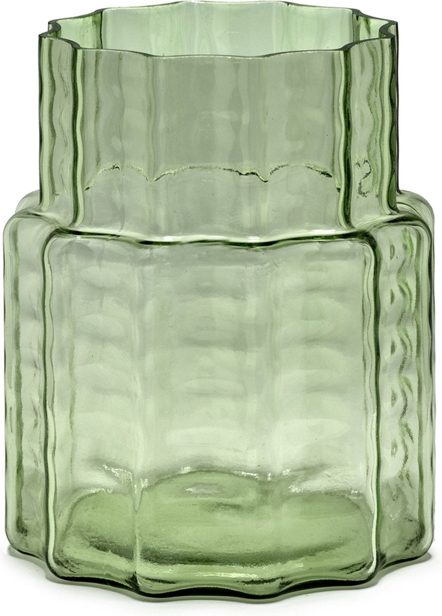Serax - ruben deriemaeker Waves - vaso - verde trasparente - 18 ø - h 21cm - 1.88kg