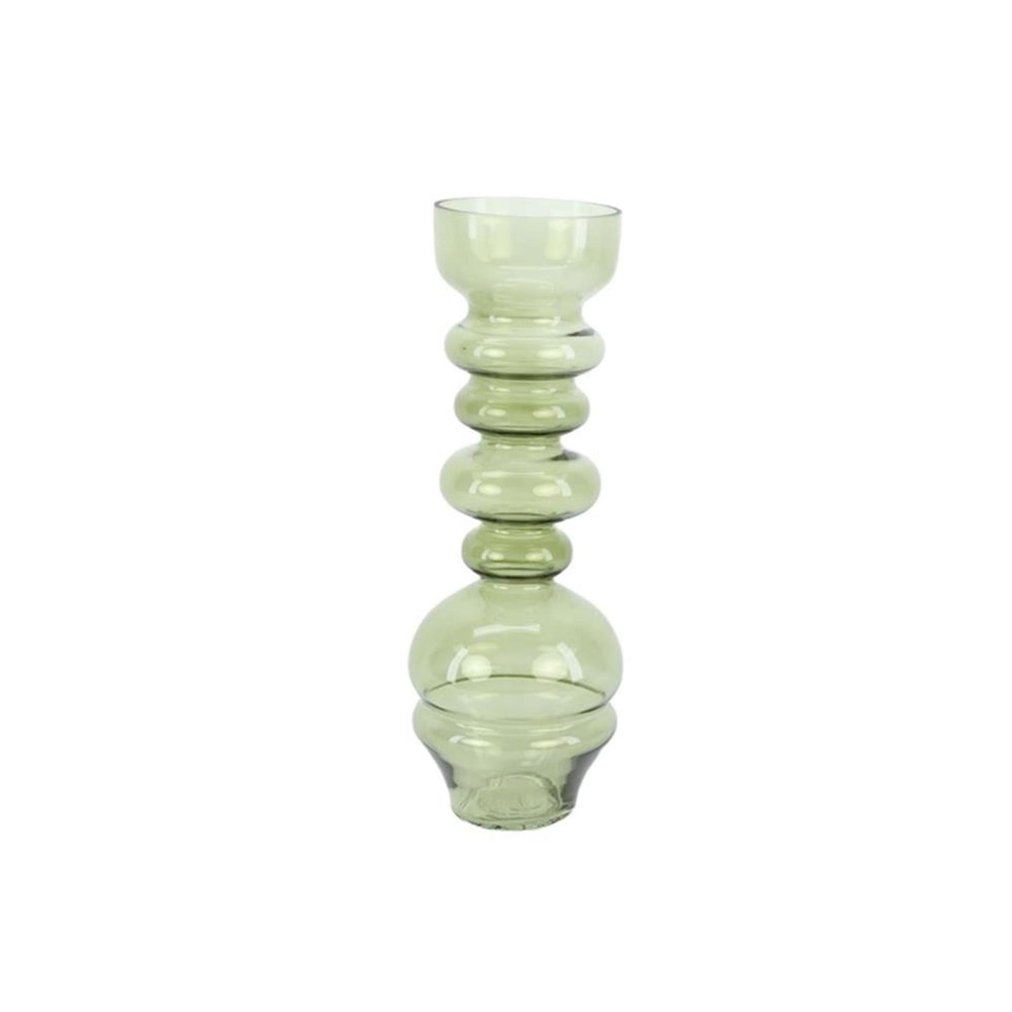 Vaso Hbx natural living in vetro ø12xh33,5cm verde chiaro