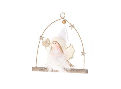 Hbx natural living colgante ángel ada 15x5xh17,5cm