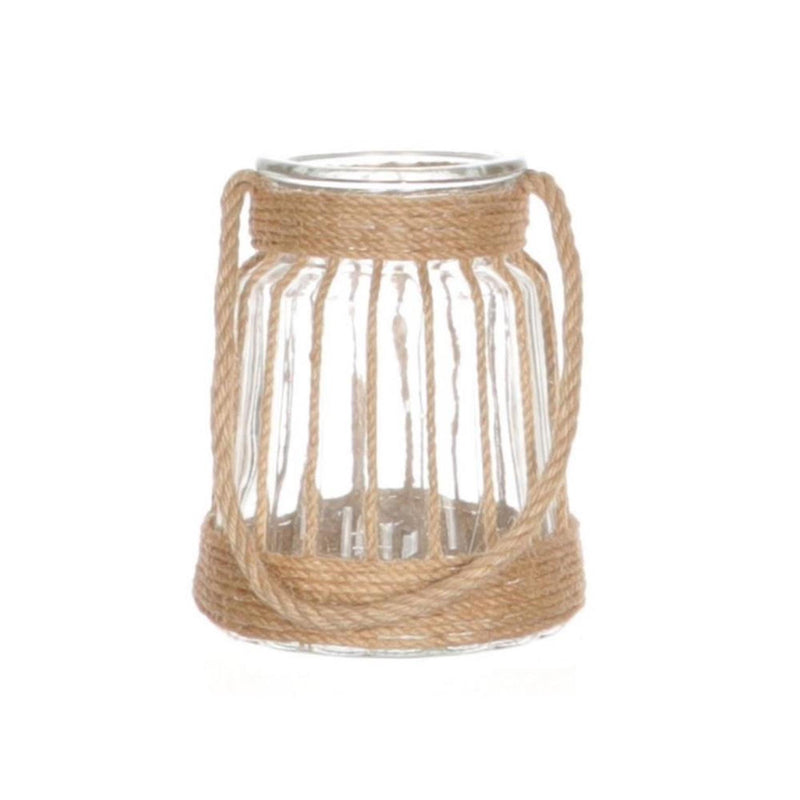 Hbx farol natural living decor con mango ø15xh17cm