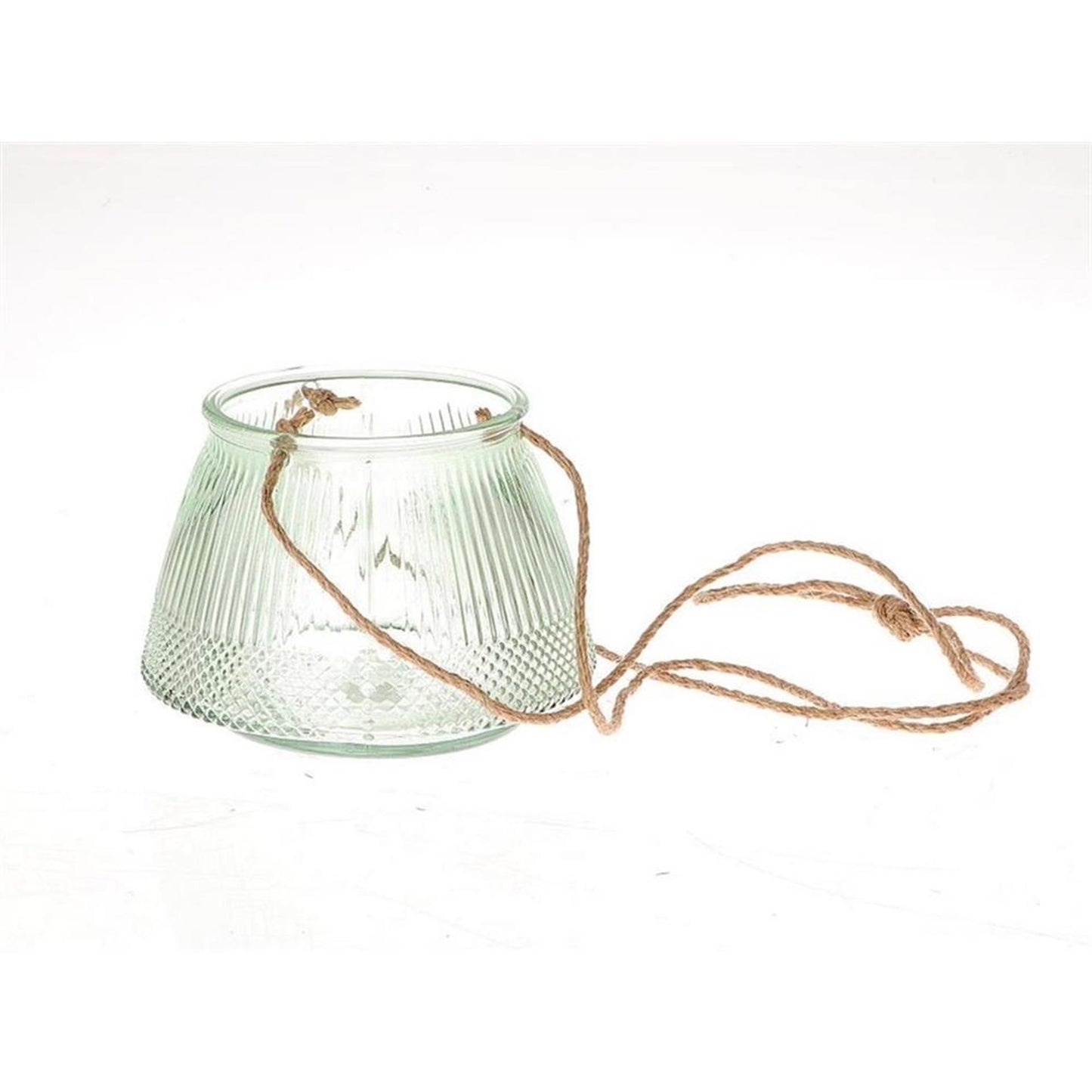 Lanterna sospesa Hbx natural living linee ø11xh15cm verde