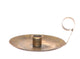 Candeliere Hbx natural living metallo oro ø19,5xh9cm