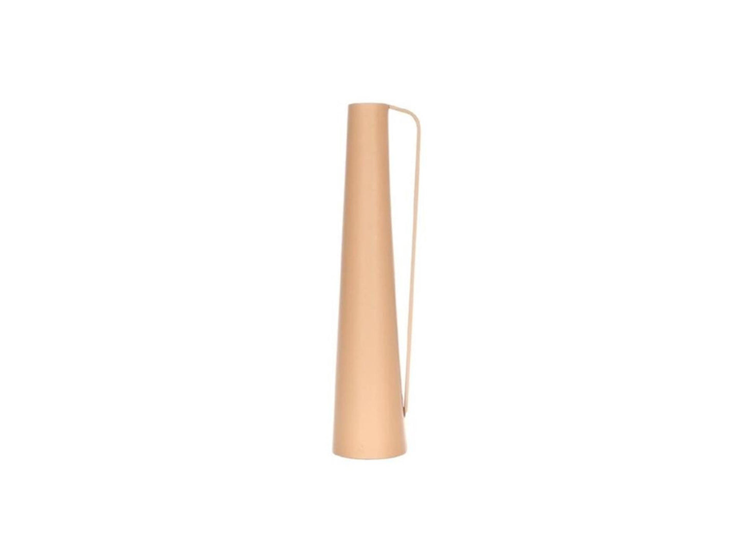 Hbx natural living vaas metaal13.4x11.5xh52cm koffie