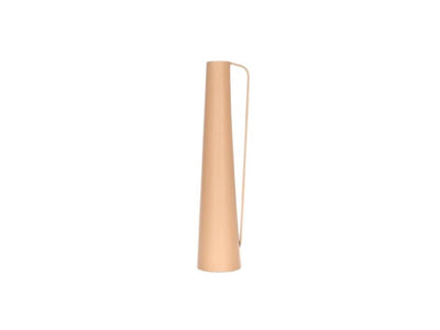 Hbx natural living vaas metaal13.4x11.5xh52cm koffie