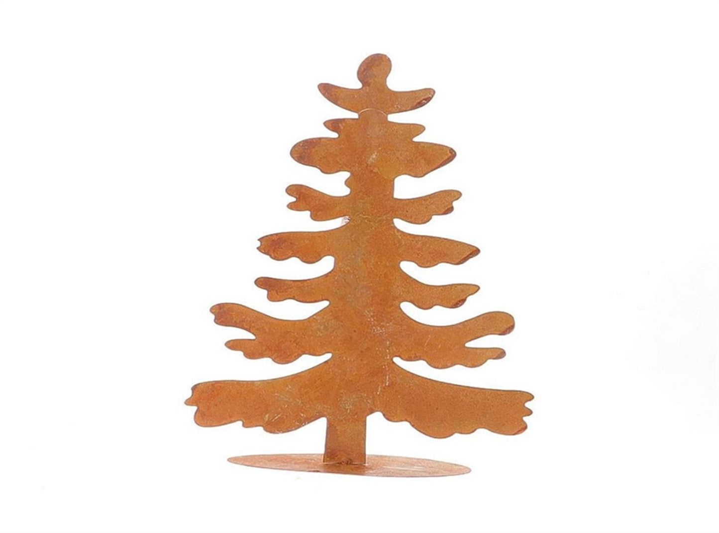 Hbx natural living beeld kerstboom metaal roest h30cm