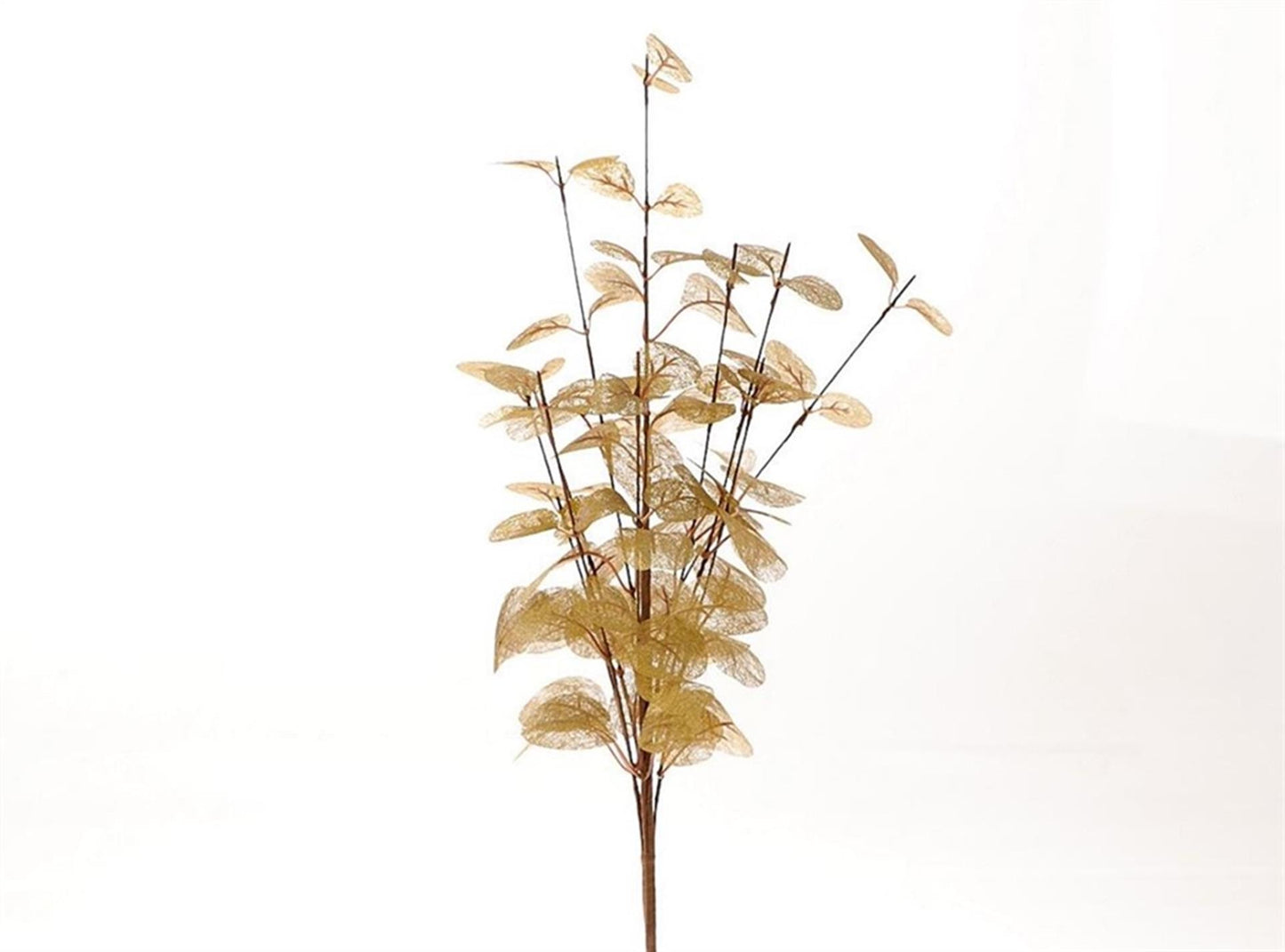 Hbx natural living ramo artificiale euca cinerea 40x25cm oro