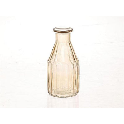 Hbx jarrón natural living meridiano ø7,5xh16,5cm amarillo