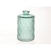 Hbx natural living jarrón vidrio vinty ø9xh15cm verde