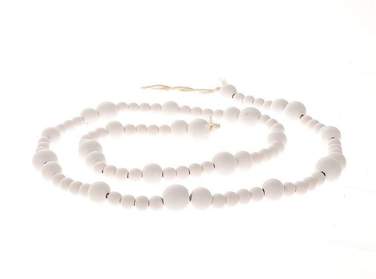 Hbx natural living deco woonketting hout l165cm wit