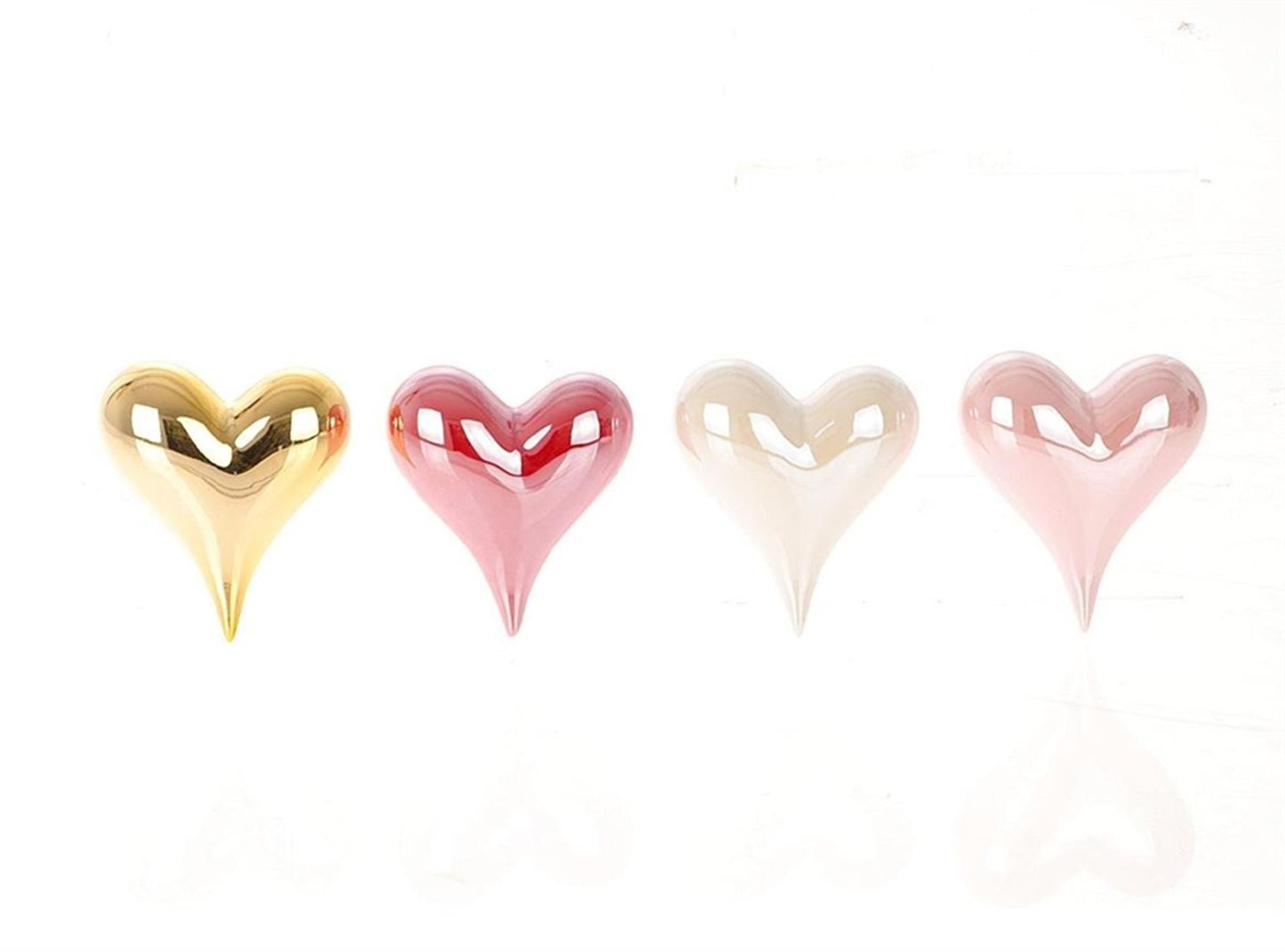 Hbx natural living hbx living beeld hart aardewerk 9x8x4cm 4 assorti kleuren