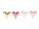 Hbx natural living hbx living beeld hart aardewerk 9x8x4cm 4 assorti kleuren