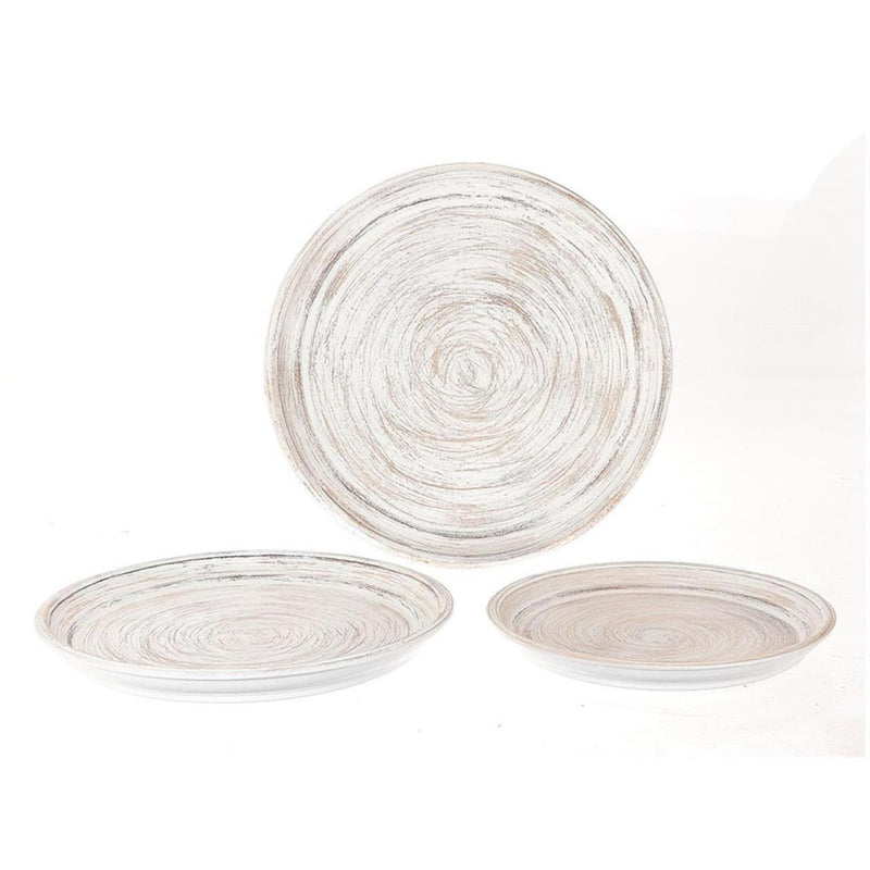 Hbx natural living schalenset 3-delig white wash 33-40-45cm