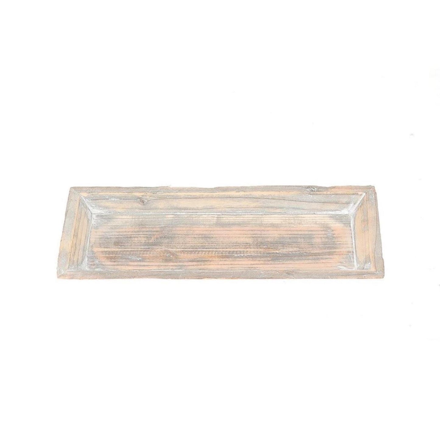 Vassoio Hbx natural living decot lavaggio grigio 39x16x3cm