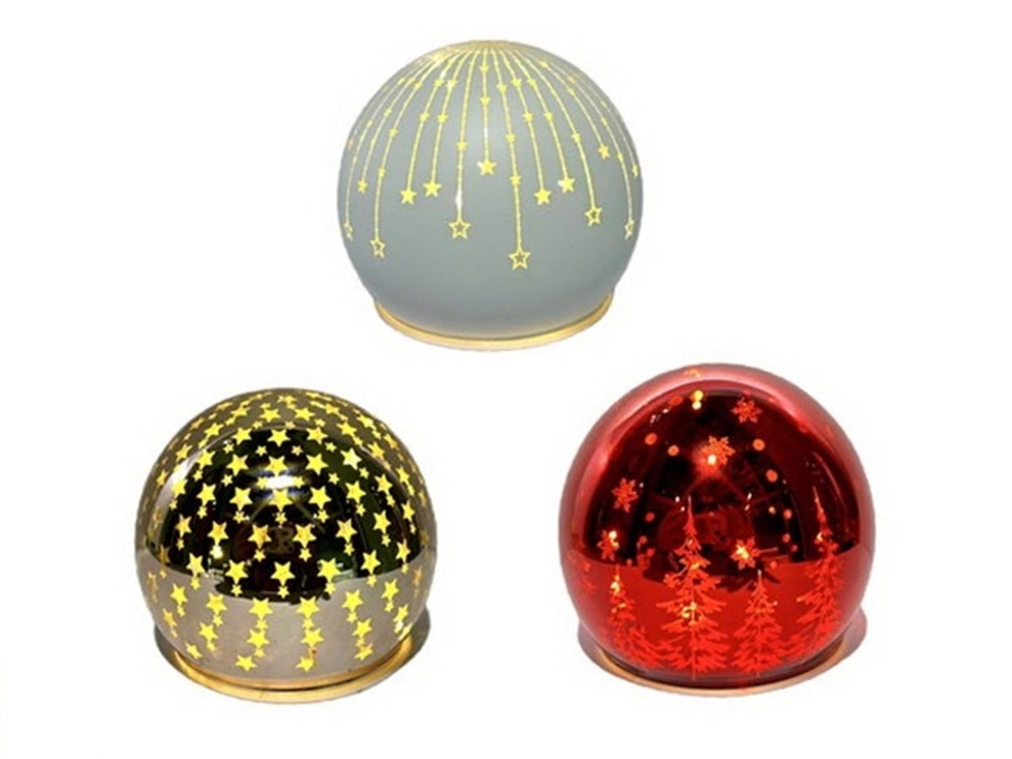 Hbx lámpara de mesa natural living domo galaxy led dia12x11cm