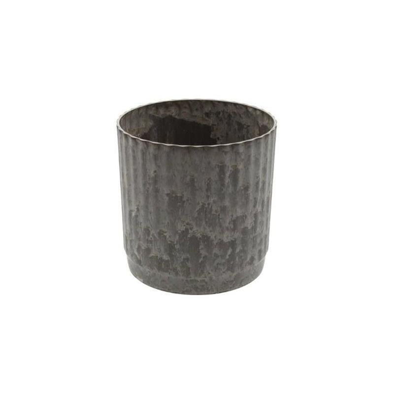 Hbx natural living bloempot melamine ribbel dia17x18cm