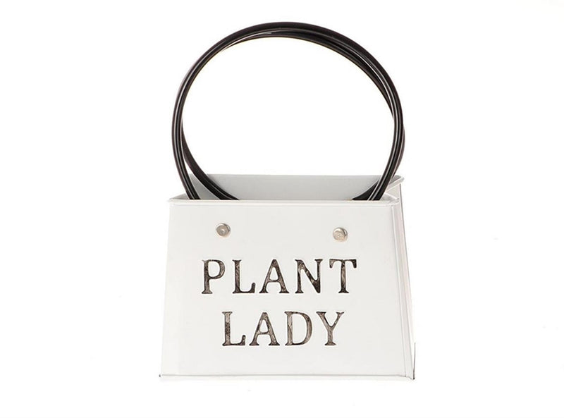 Hbx natural living bloempot metaal plantlady