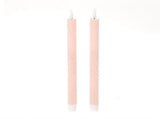 HBx natural living dinner candle led flame 24.5cm pink - afbeelding 1