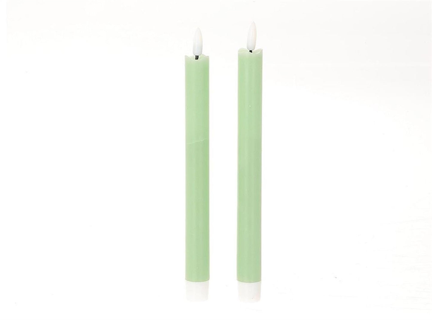 Hbx natural living dinerkaars led vlam 24.5cm groen