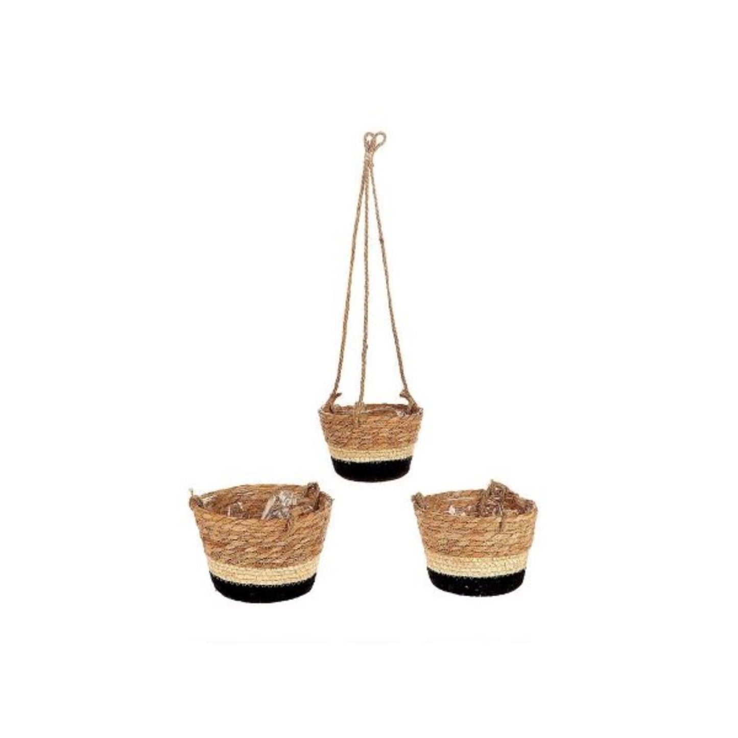 Hbx natural living colgante makka set a 3 ø14 ø16 ø18cm