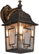 Trio volturno - lámpara de pared - óxido antiguo - excl. 1x e27 4w - iluminación exterior - ip23
