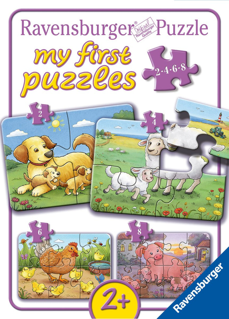 Ravensburger Jigsaw Puzzle Mis primeros rompecabezas 4in1 Familias de animales de granja
