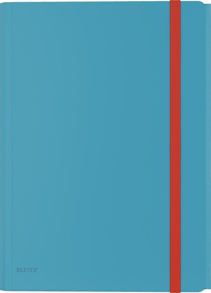 Leitz cosy pp 3-klepsmap - map met vak - mappen voor a4 documenten - ideaal voor thuiskantoor thuiswerken - sereen blauw