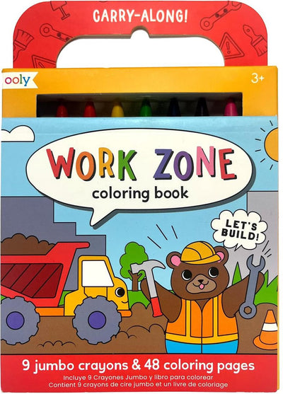 Ooly - llevar consigo - zona de trabajo - paquete de viaje con libro para colorear