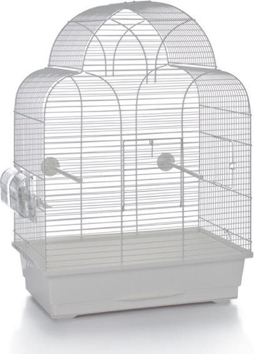 Beeztees sonia - gabbia per uccelli - bianca - 45x28x63 cm