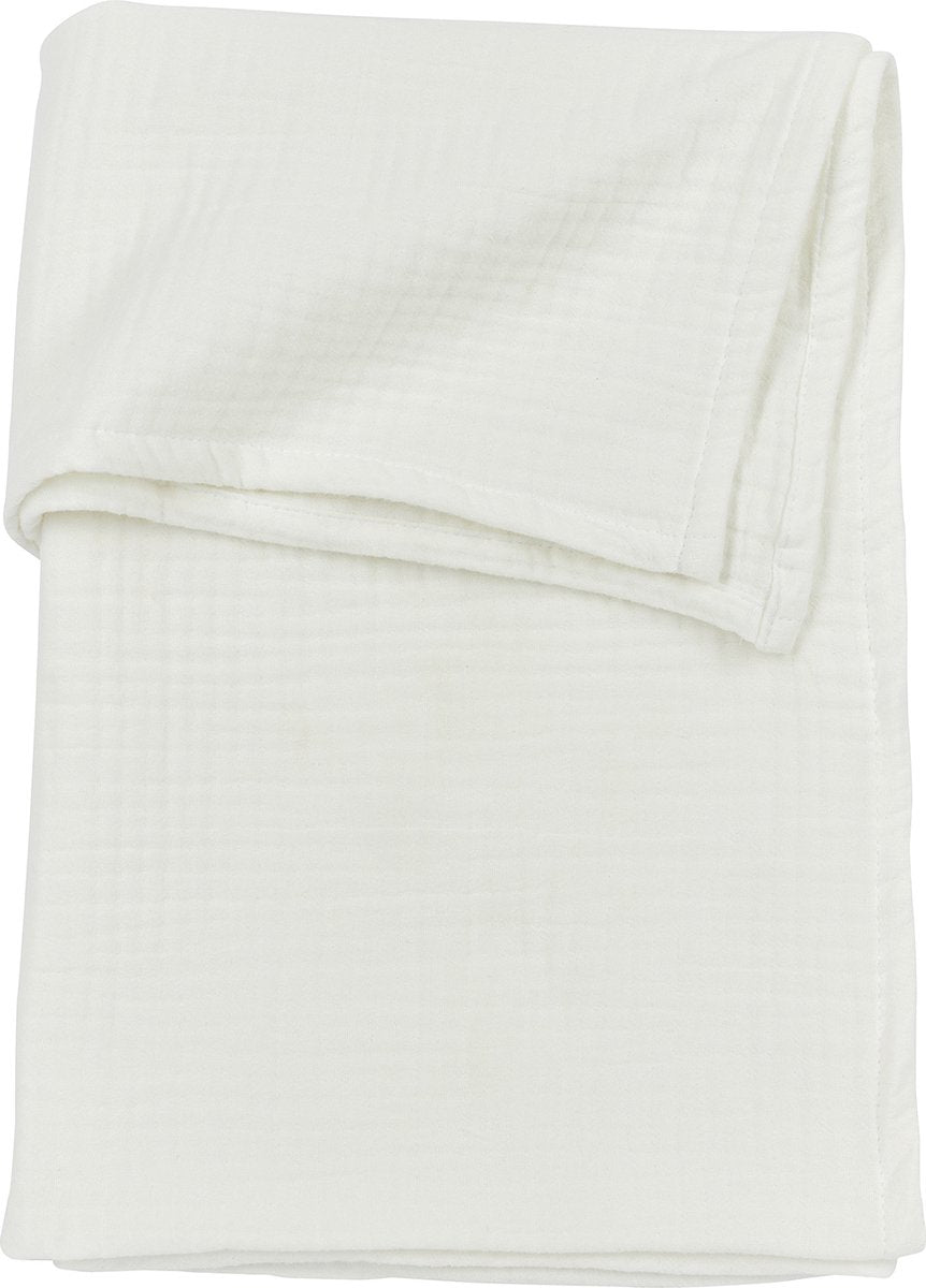 Meyco baby uni ledikant laken - pre-washed hydrofiel - offwhite - 100x150cm - 0.3 tog
