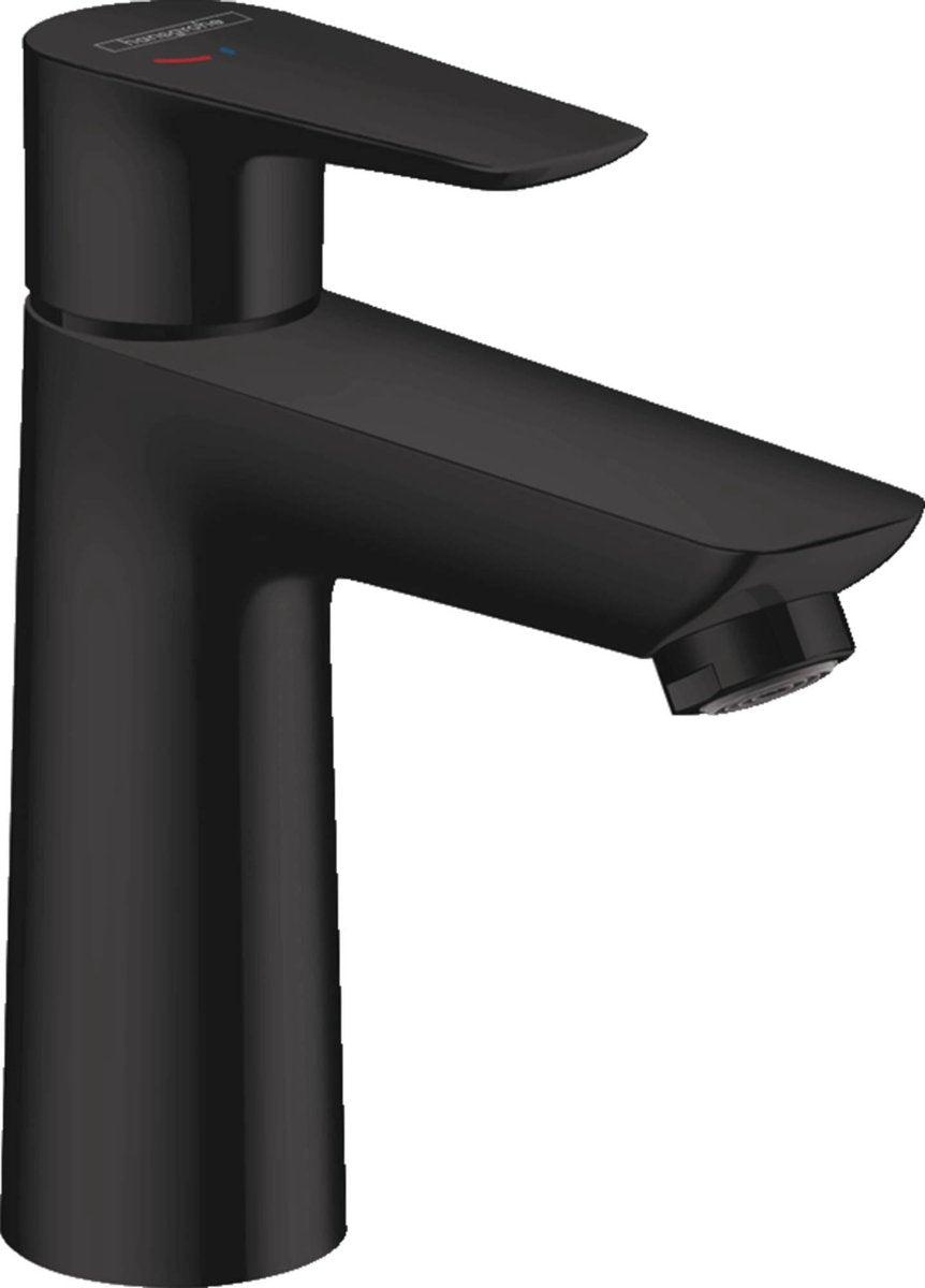 Hansgrohe talis e - miscelatore lavabo - funzionamento monocomando - cool start risparmio energetico - senza scarico - misura 110mm - nero opaco