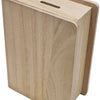 Playwood alcancía de madera forma libro paulownia