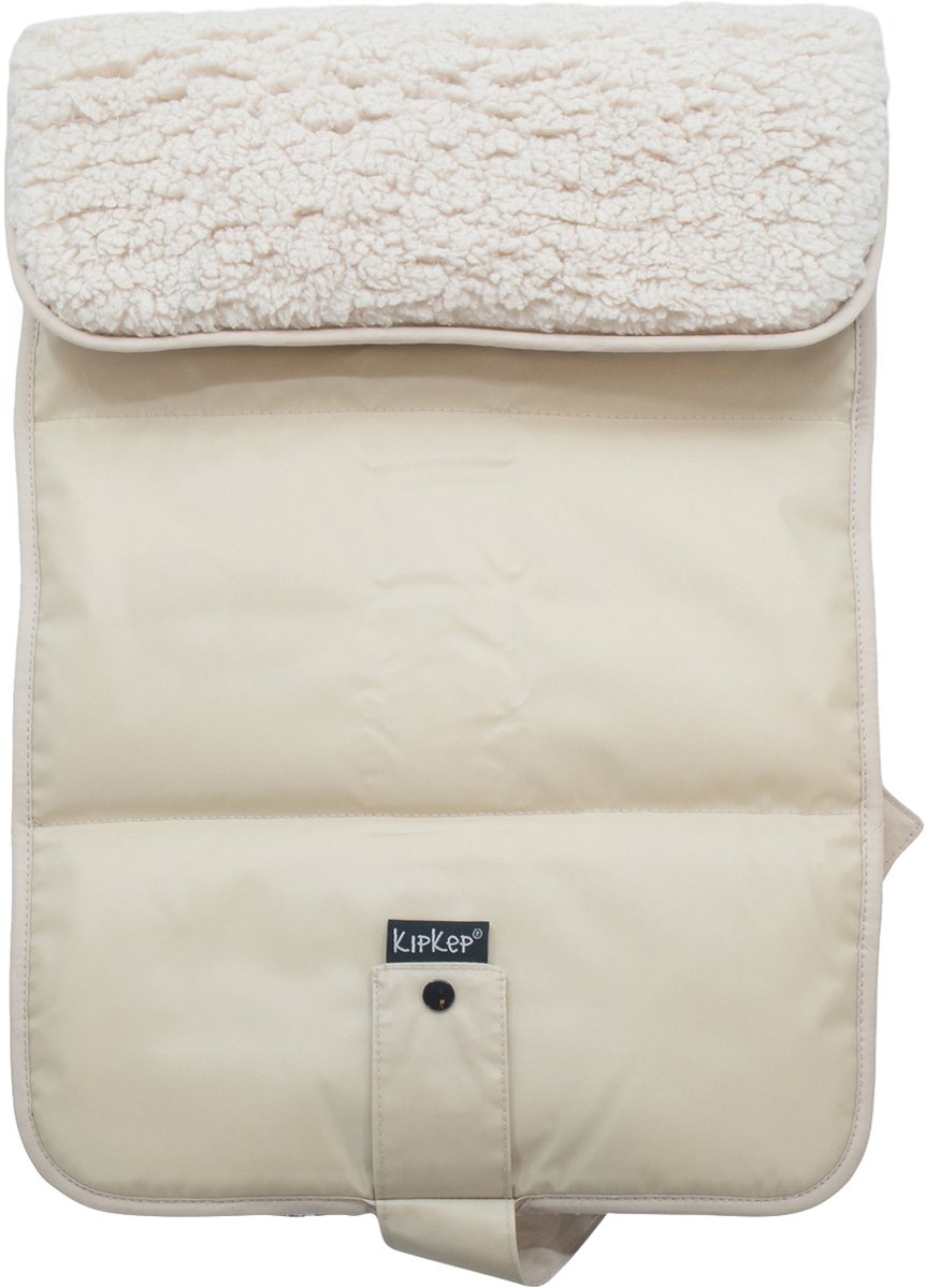 Kipkep napper - washable changing mat with teddy - cookie - water-repellent side (excl. diaper case)