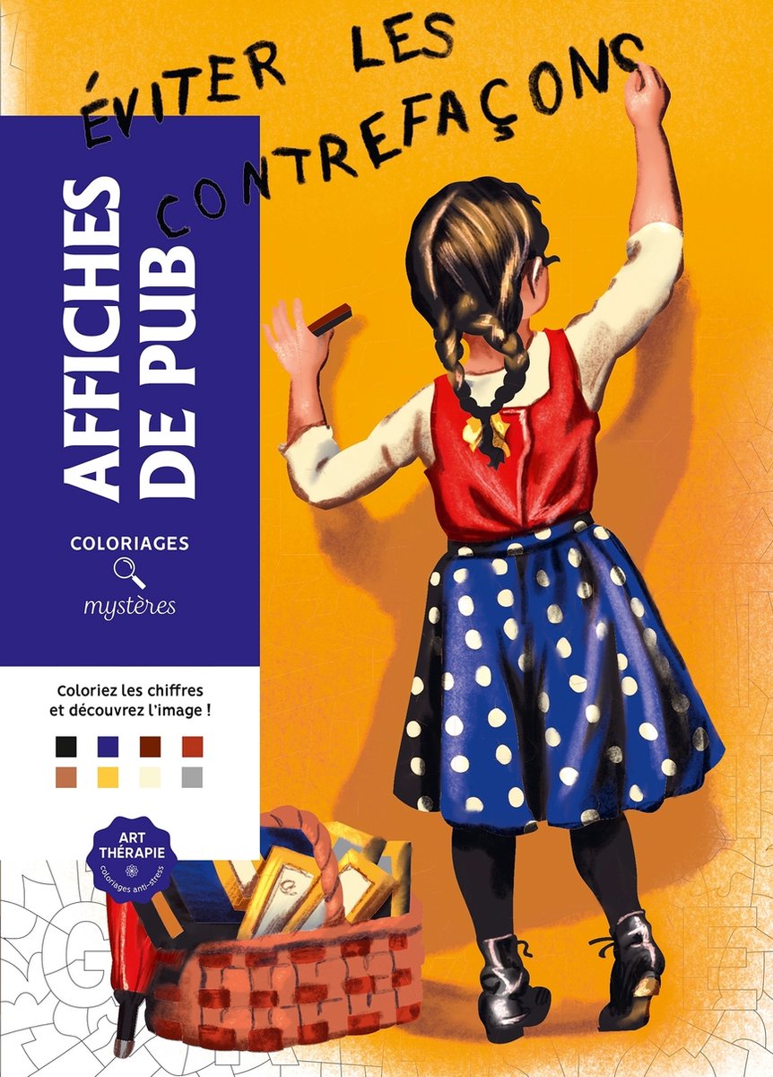 Hachette Heroes coloriages mystères affiches de pub - - libro da colorare per adulti da colorare per numero