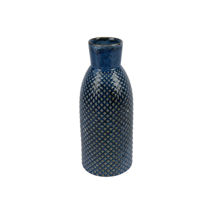 Decoris vaas porselein h26.5cm blauw