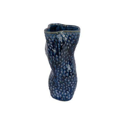 Vaso Decoris in porcellana h20cm blu