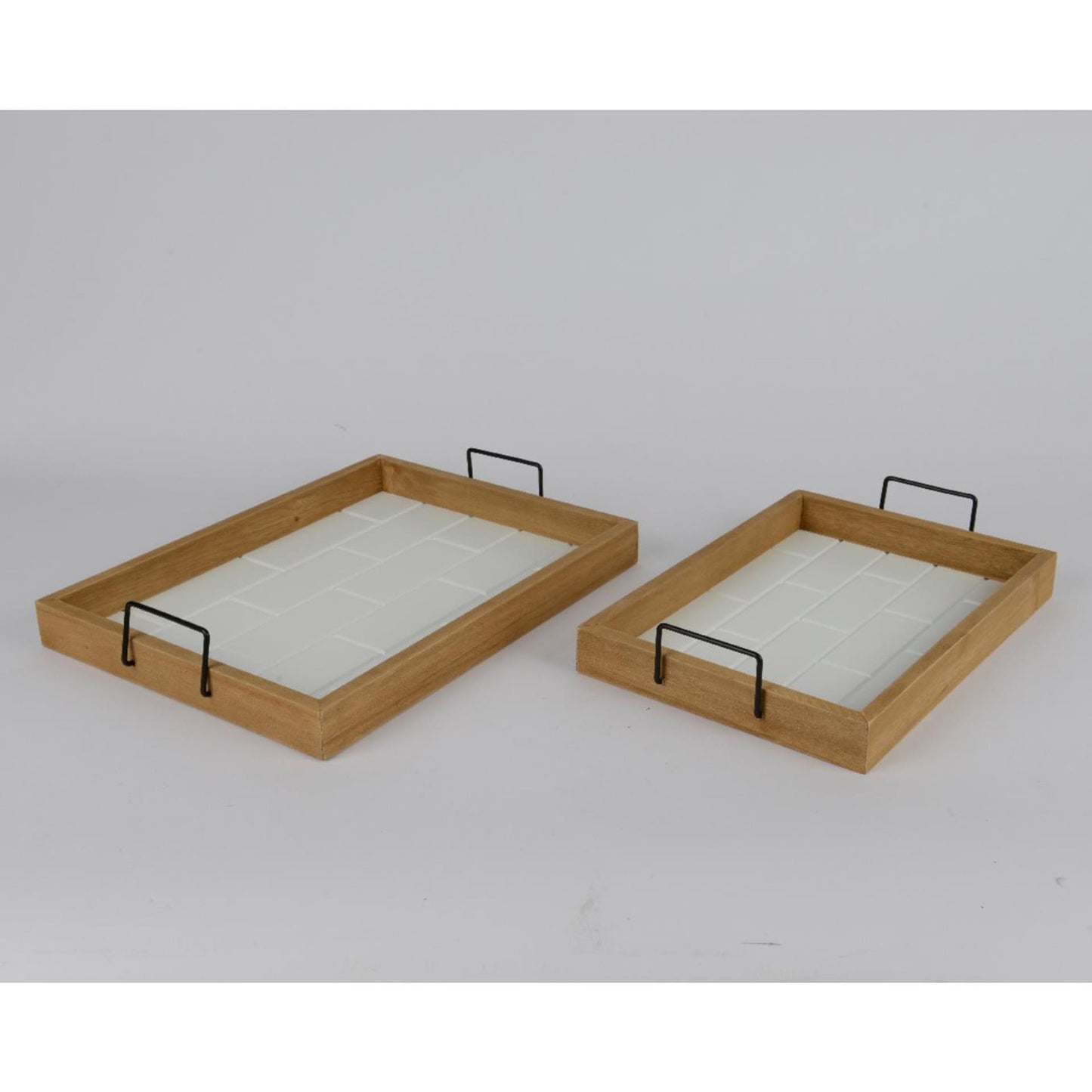 Decoris dienbladset 2-delig paulowniahout