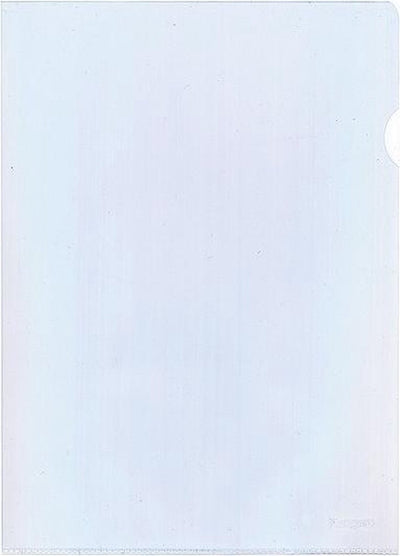 Kangaro l-folder a4 - pp 140 micron - transparent crystal clear - 100 pieces - k-34020