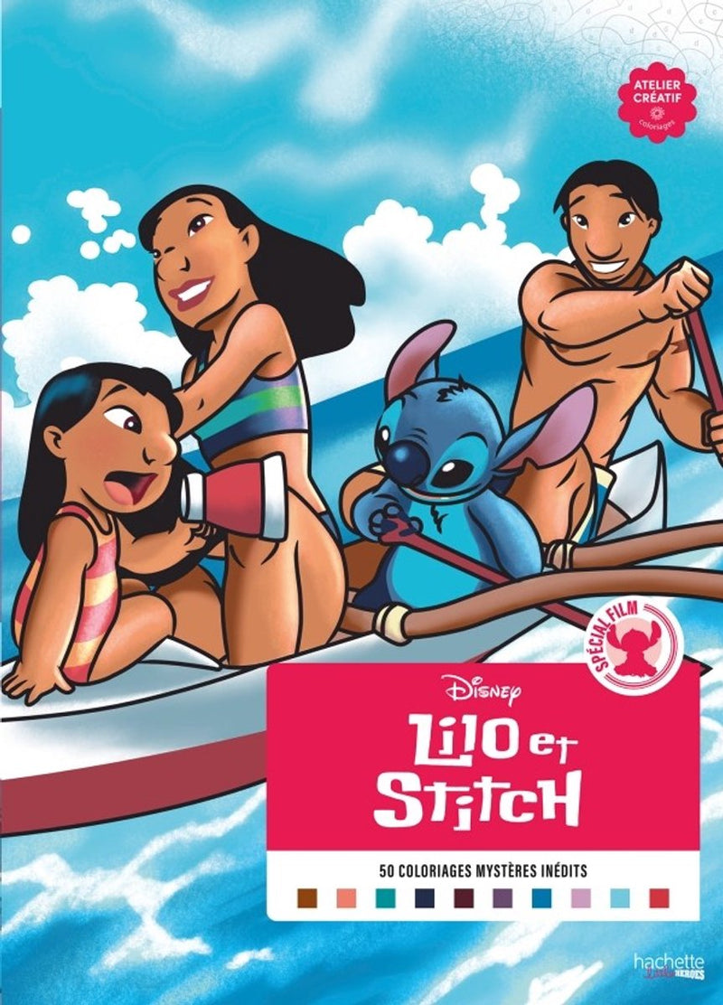 Hachette Heroes atelier créatif disney spécial film coloriages mysteres special film - lilo stitch - hachette - libro da colorare per adulti da colorare con i numeri