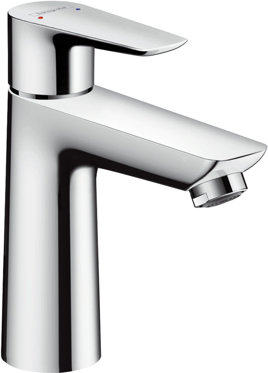 Hansgrohe talis e - wastafelmengkraan - ééngreeps bediening - coolstart energiebesparend - zonder waste - 110mm maat - chroom